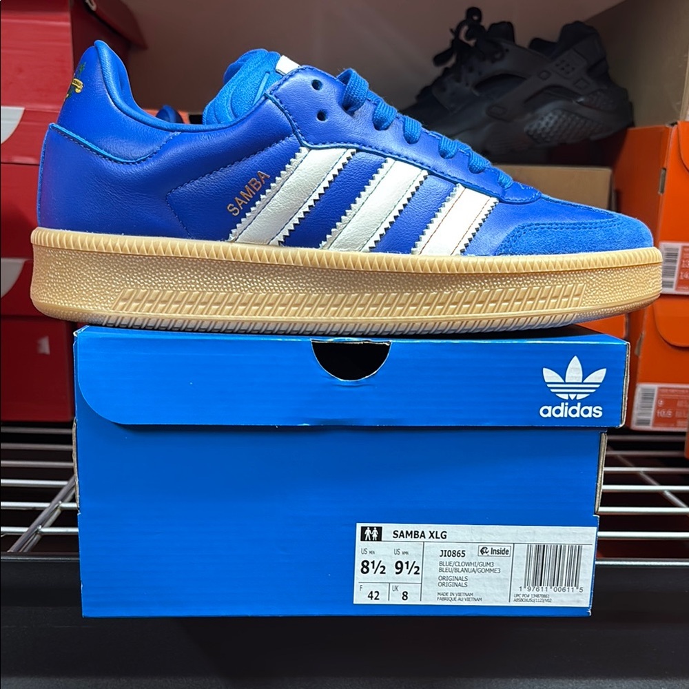 Adidas Samba XLG JI0865 Royal Blue Sneakers Men’s Sizes Paris Olympics - Picture 1 of 11